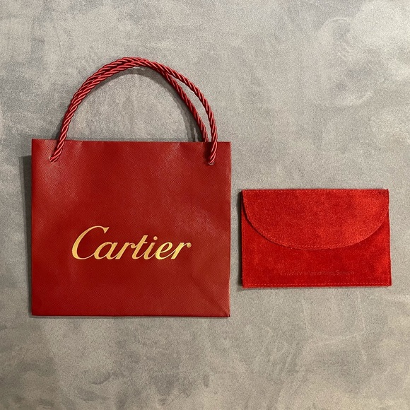 Cartier Handbags - Cartier Jewelry Dust Bag and Gift Bag